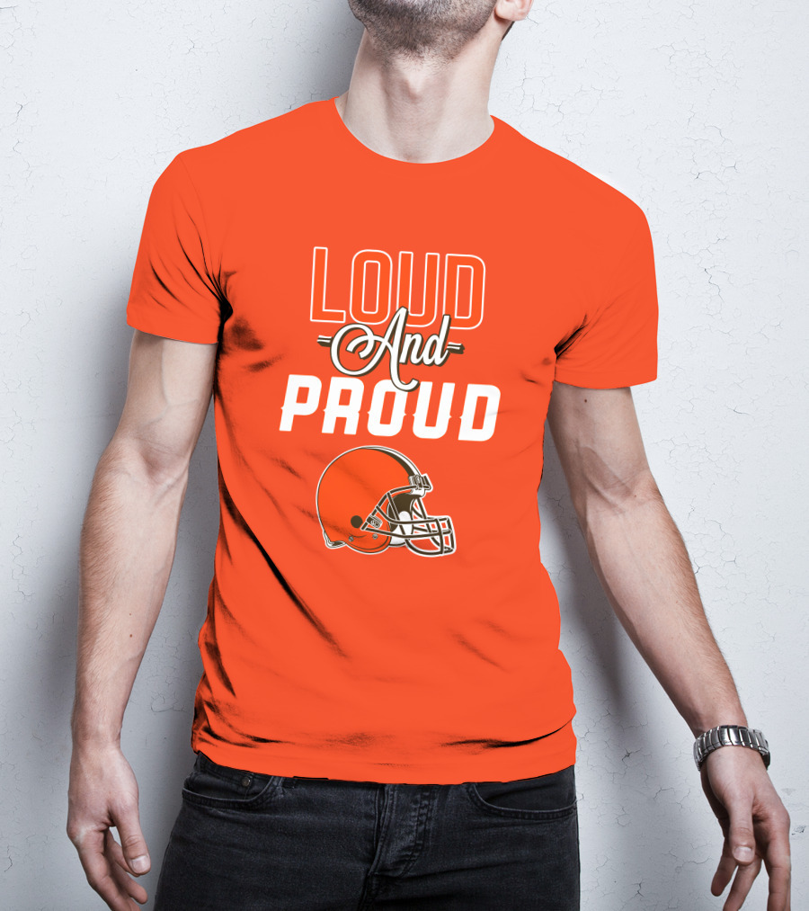Cleveland Browns Loud And Proud Helmet T-Shirt
