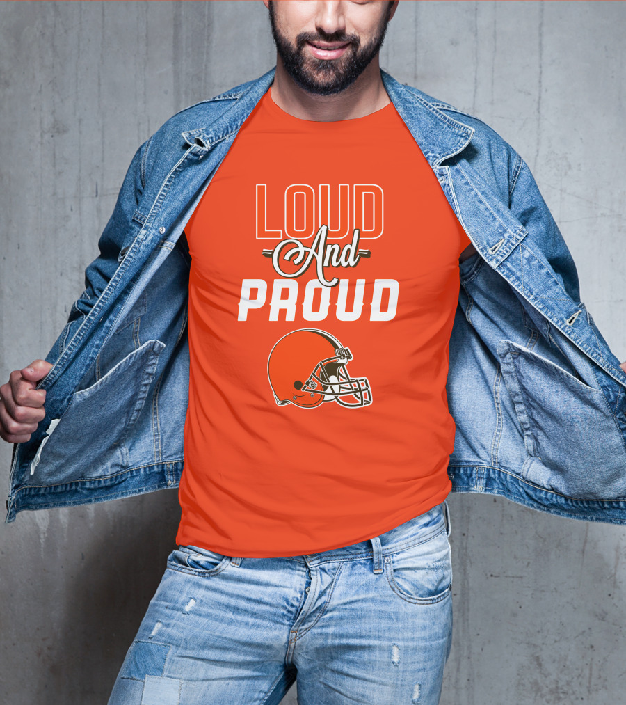 Cleveland Browns Loud And Proud Helmet T-Shirt