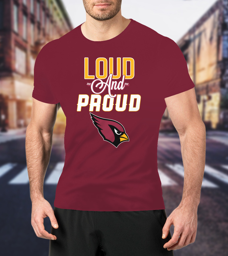 Loud And Proud Arizona Cardinals Bird Head T-Shirt