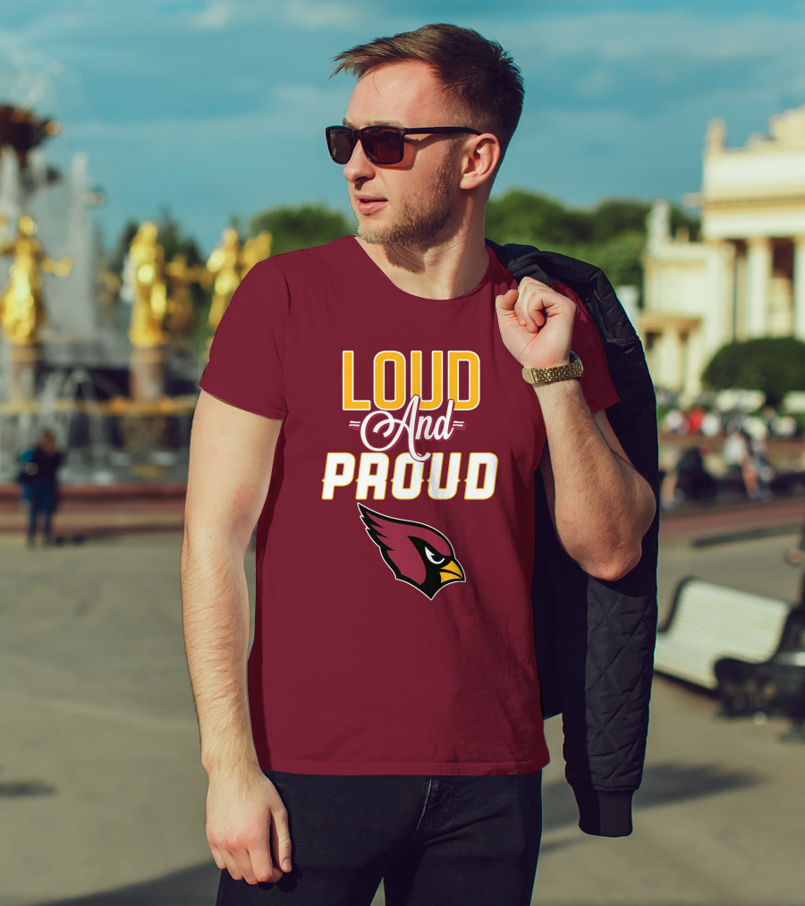 Loud And Proud Arizona Cardinals Bird Head T-Shirt