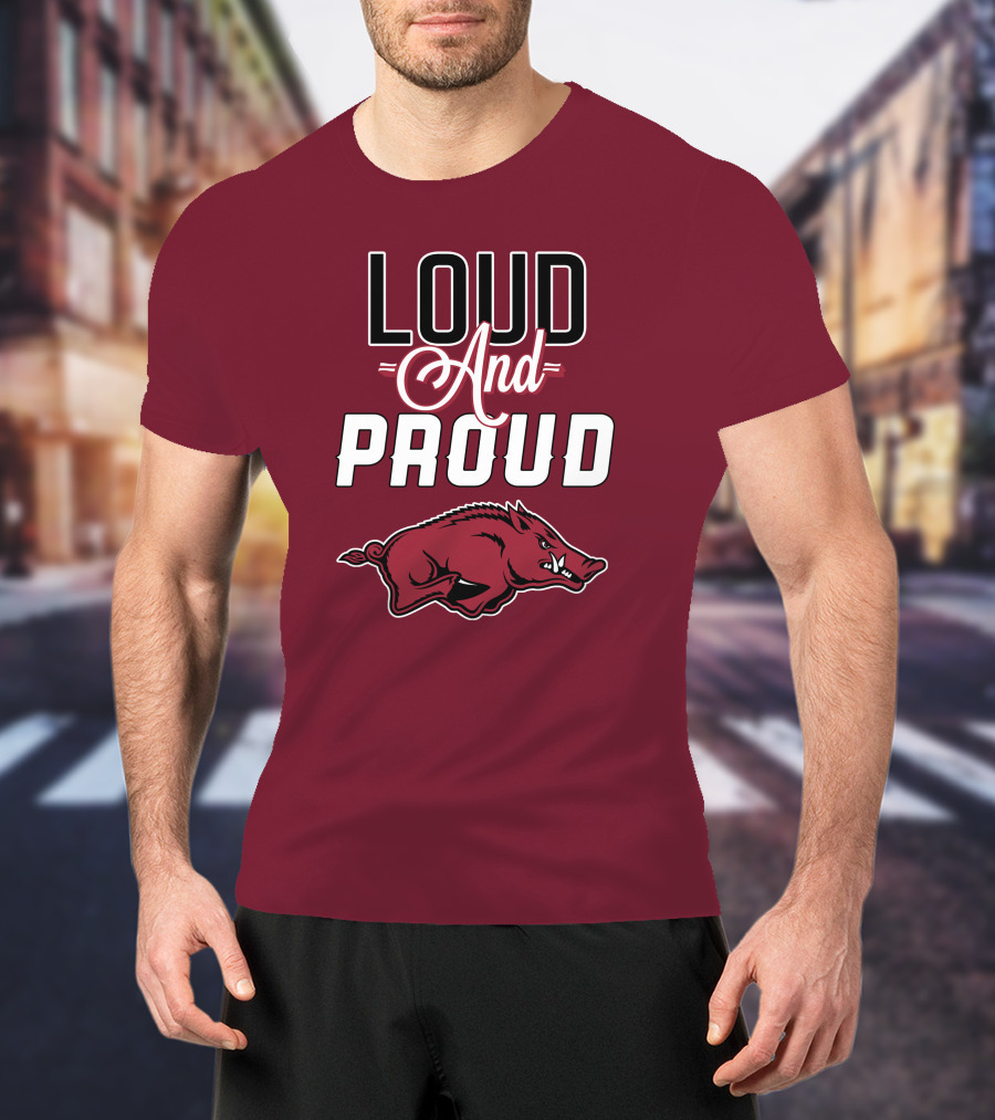 Arkansas Razorbacks Loud And Proud Wild Hog T-Shirt