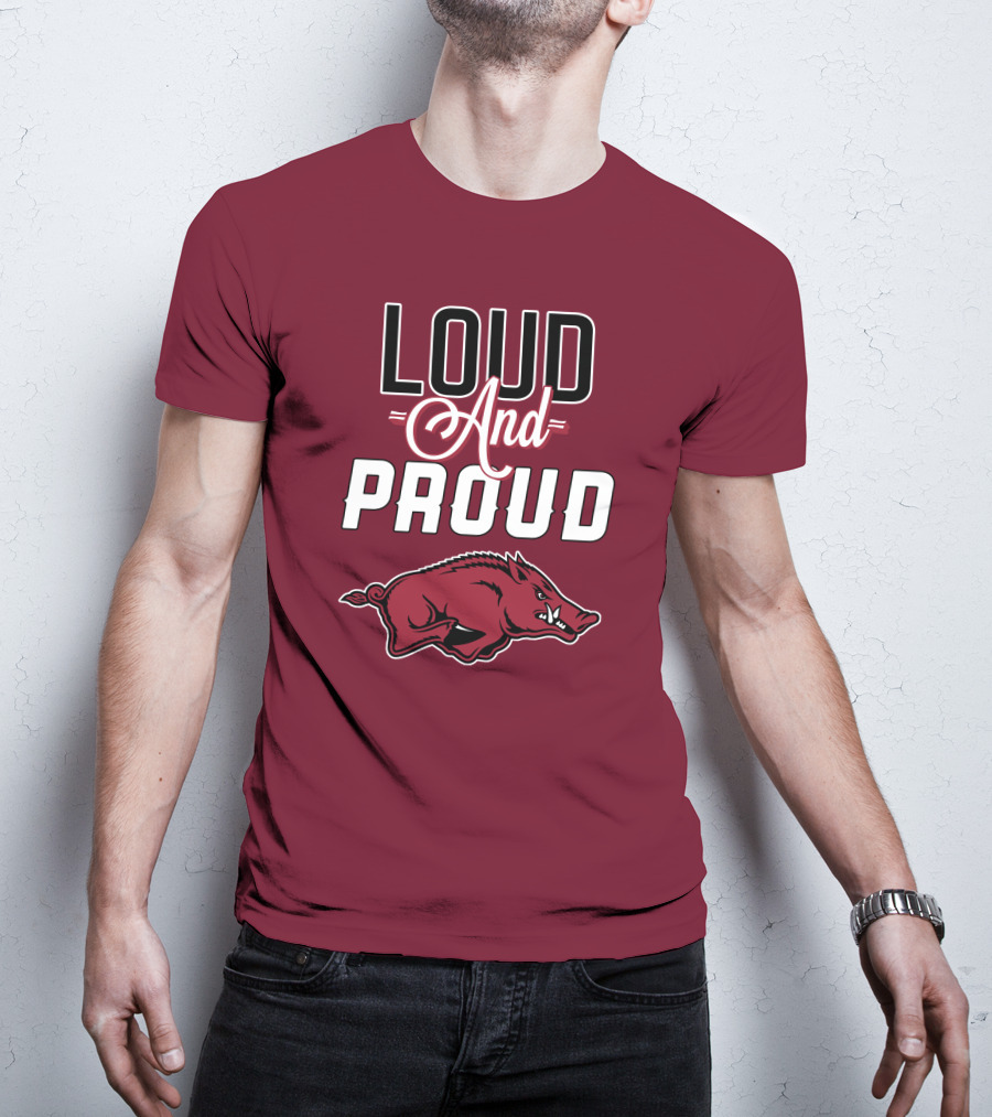 Arkansas Razorbacks Loud And Proud Wild Hog T-Shirt