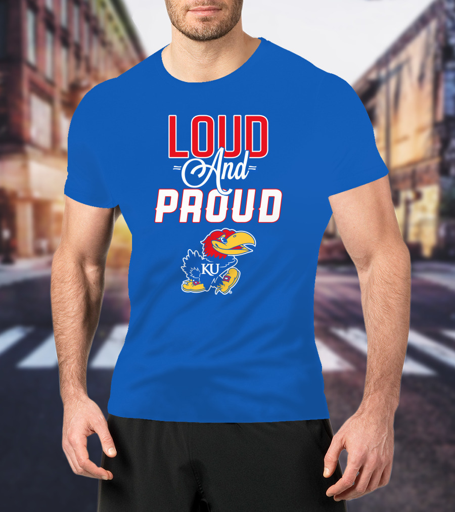 Kansas Jayhawks Loud And Proud KU Jayhawk T-Shirt