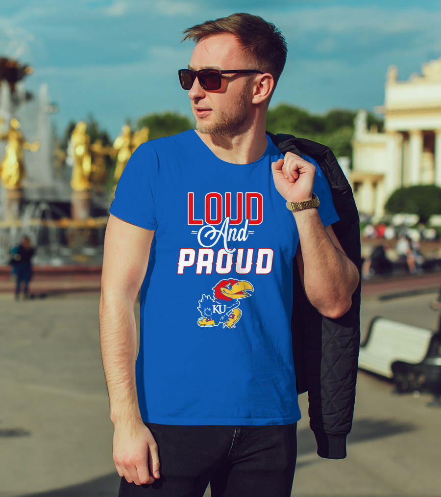 Kansas Jayhawks Loud And Proud KU Jayhawk T-Shirt