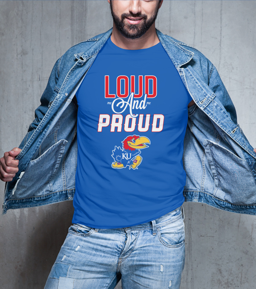 Kansas Jayhawks Loud And Proud KU Jayhawk T-Shirt