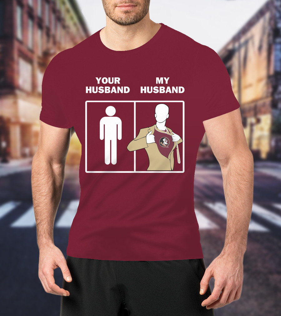 Florida State Seminoles Your Husband My Husband Superfan T-Shirt