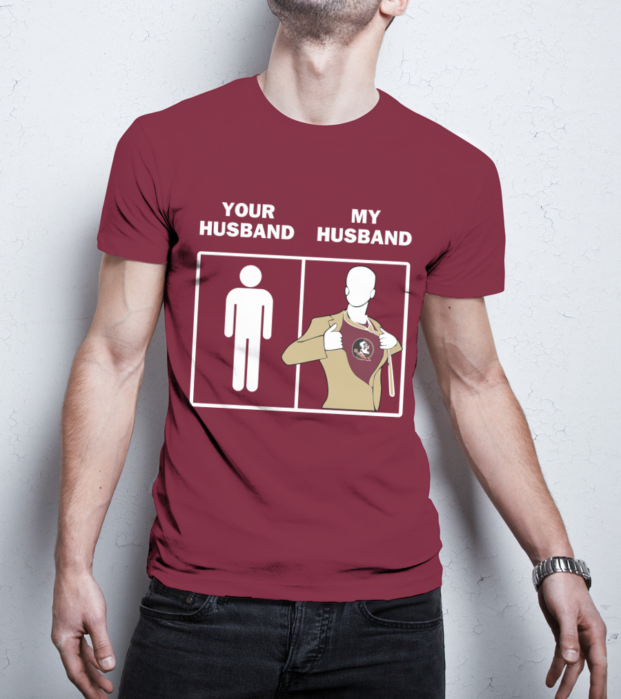 Florida State Seminoles Your Husband My Husband Superfan T-Shirt