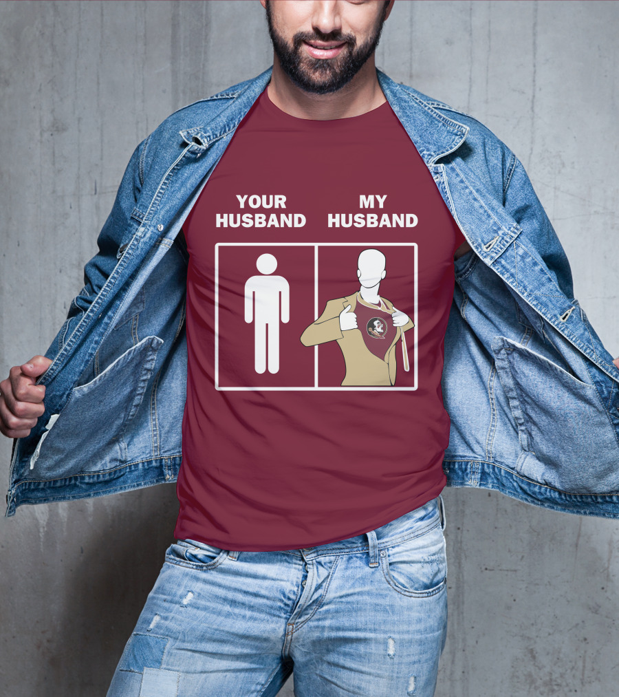 Florida State Seminoles Your Husband My Husband Superfan T-Shirt
