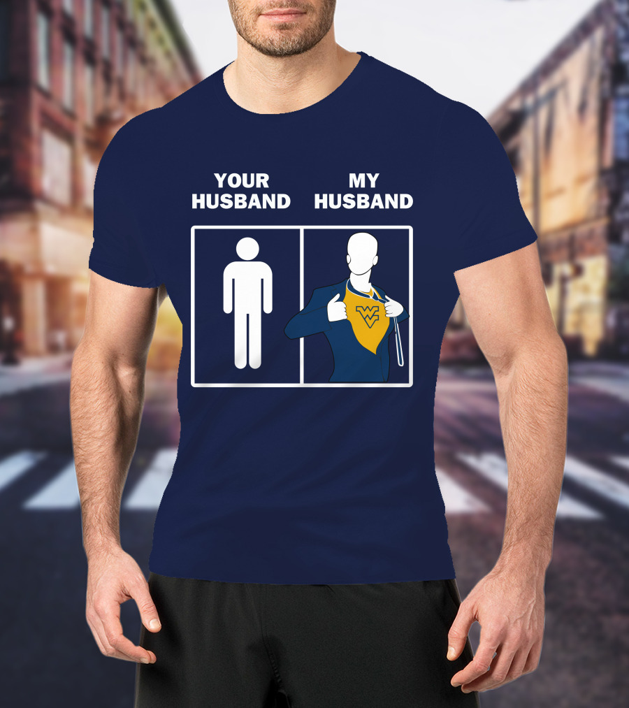 WVM Your Husband My Husband WV Logo Superman T-Shirt