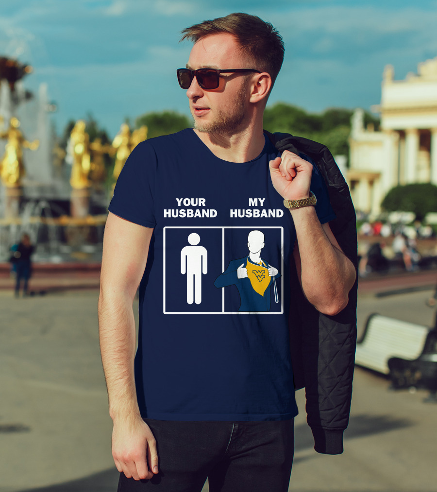 WVM Your Husband My Husband WV Logo Superman T-Shirt