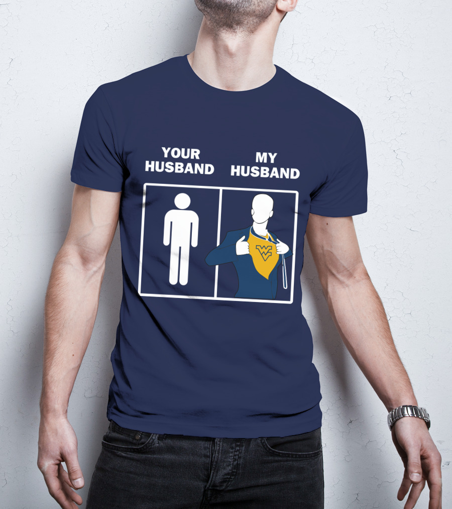 WVM Your Husband My Husband WV Logo Superman T-Shirt