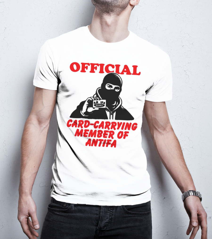 Official Card-Carrying Member Of Antifa T-Shirt