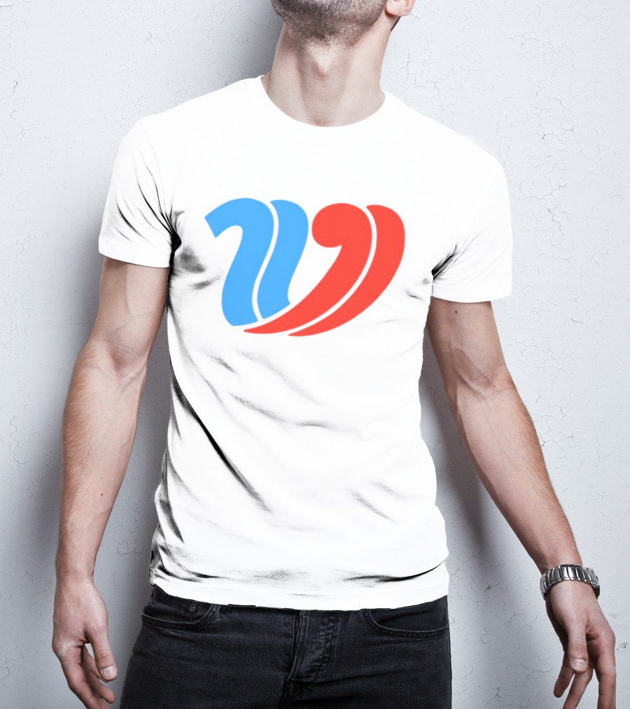 Vulfansa Blue Red Stylized W Icon T-Shirt