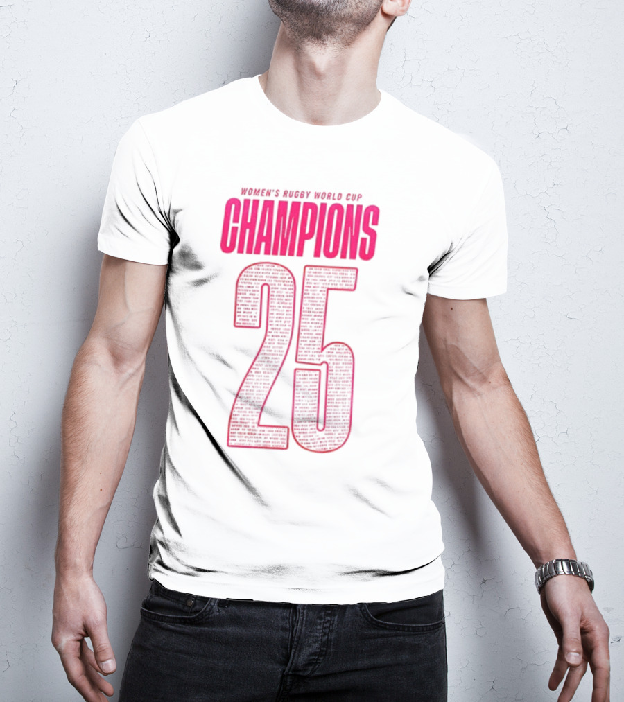 England Women Rugby World Cup Champions 25 T-Shirt
