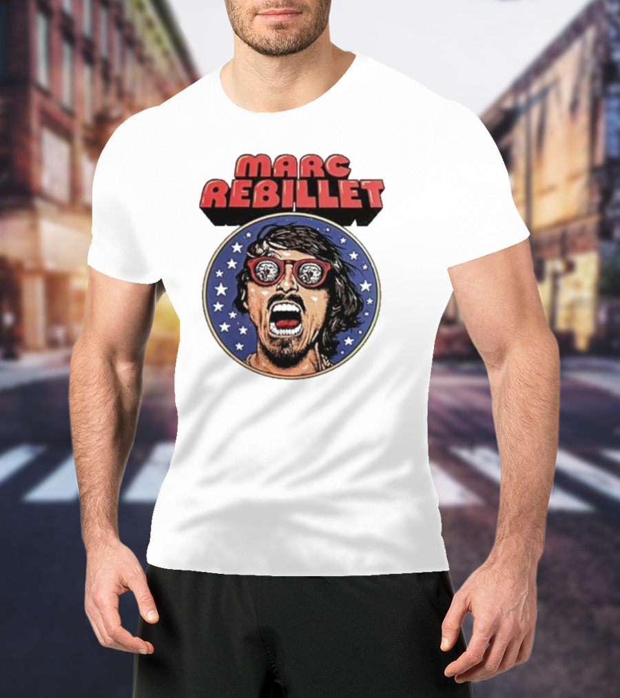 Marc Rebillet North America Tour 2025 Retro Stars Sunglasses Head T-Shirt