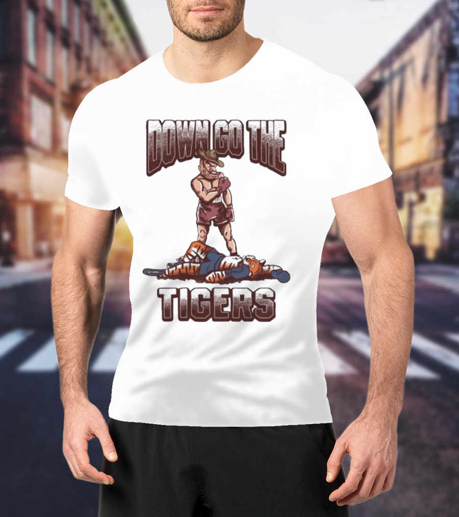 Texas A&M Aggies Down Go The Auburn Tigers 2025 T-Shirt