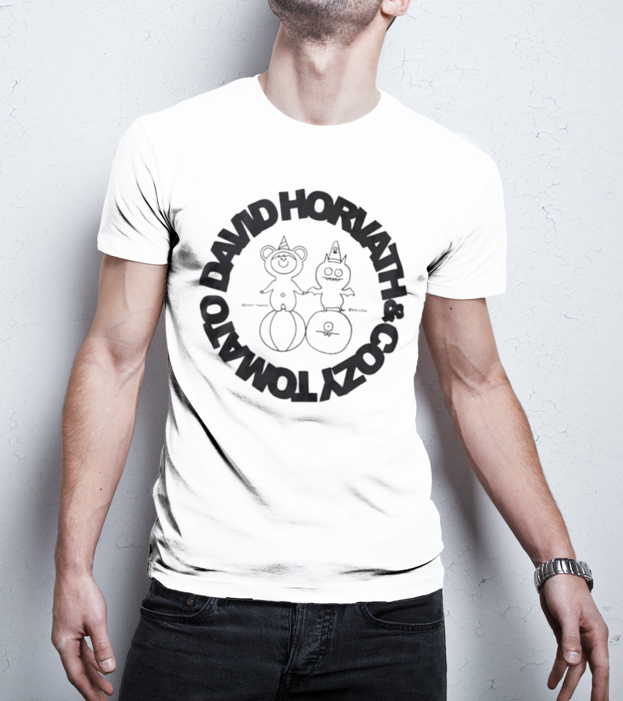 David Horvath Cozy Tomato Bear Tomato Character Design T-Shirt