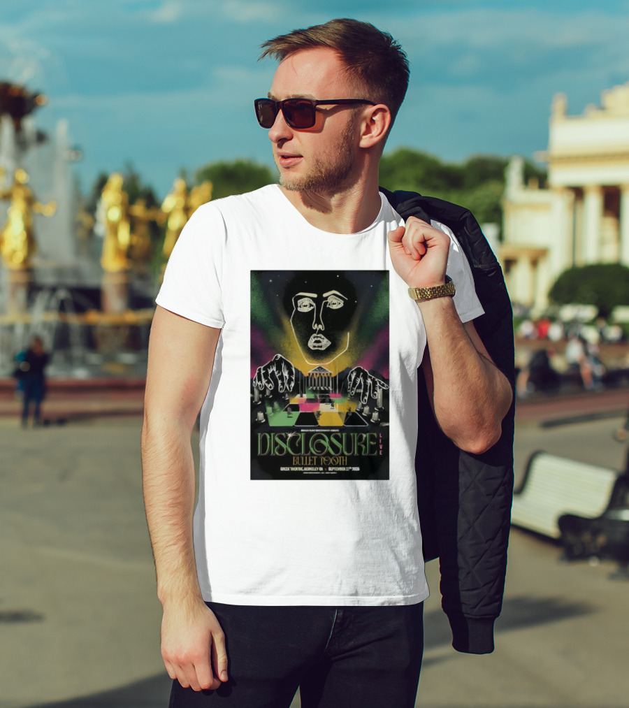Disclosure Live Bullet Tooth September 27th 2025 Greek Theatre Berkeley CA T-Shirt