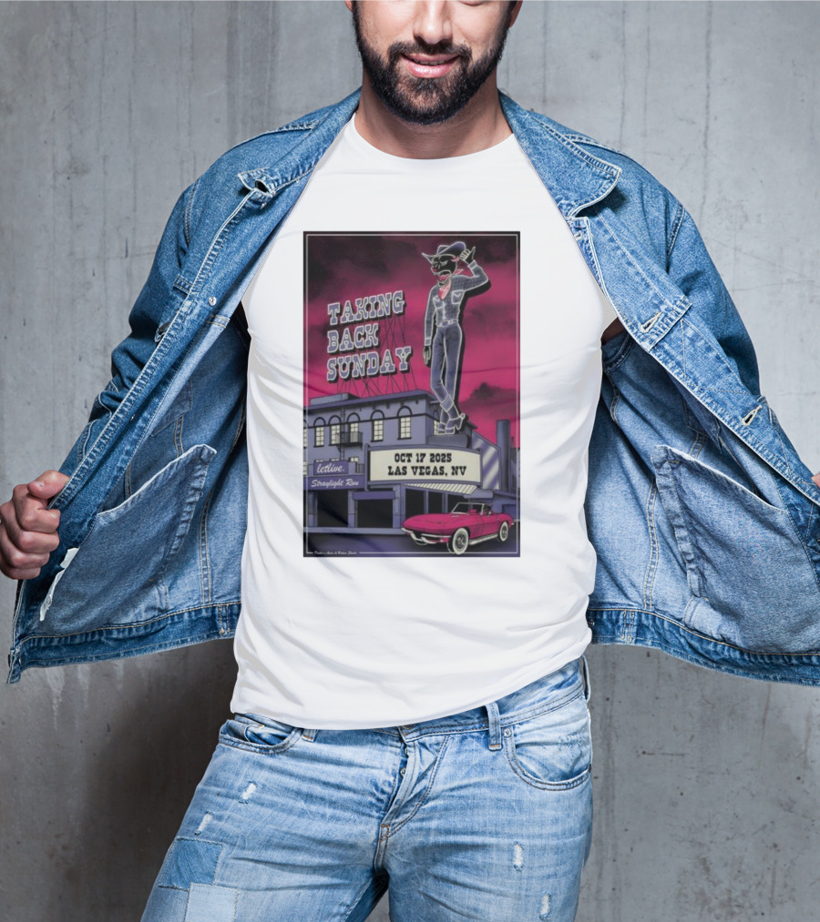 Taking Back Sunday October 17 2025 Las Vegas NV Letlive Straylight Run T-Shirt