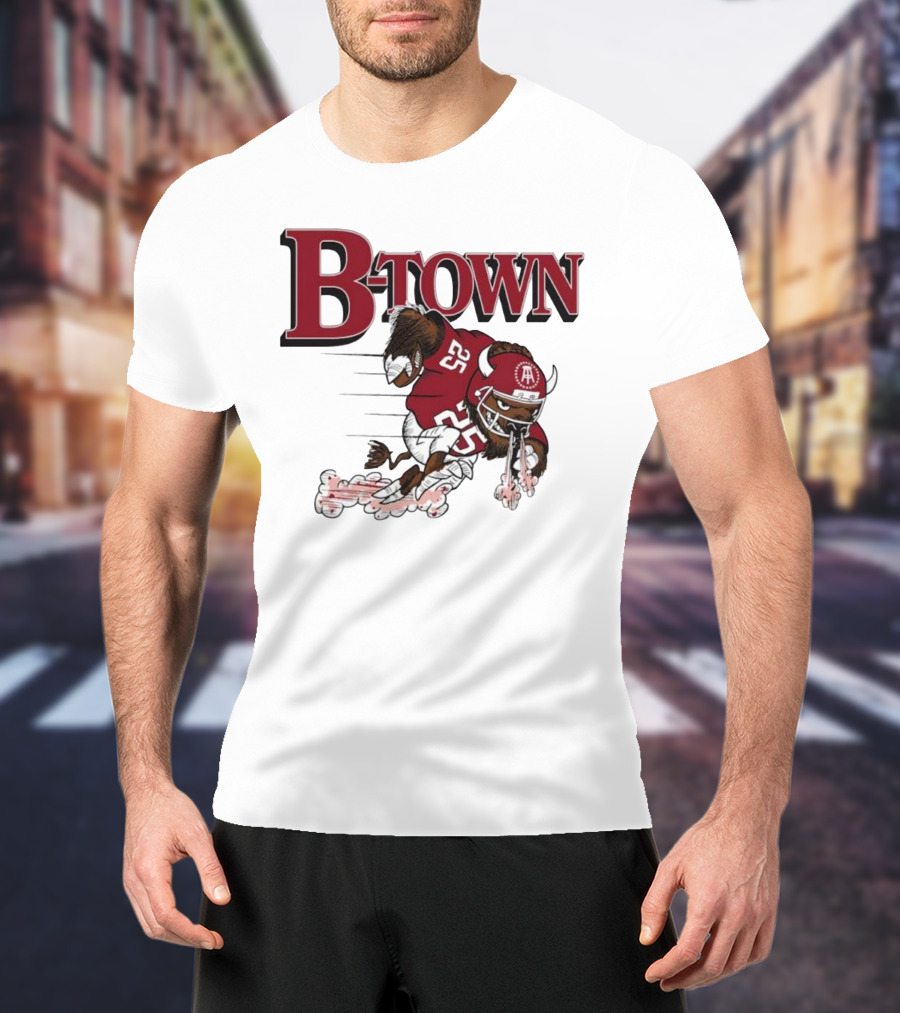 B-Town Bison Football Indiana Sooners 25 T-Shirt