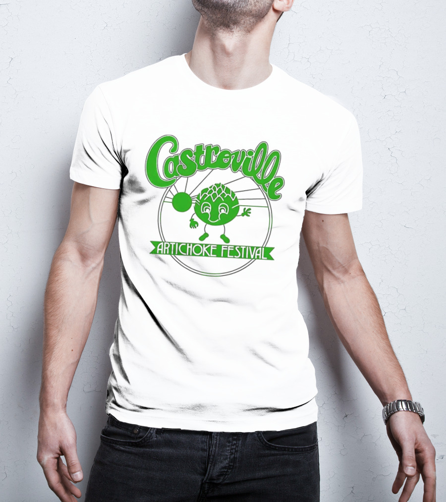 Castroville Artichoke Festival Fun Green Character T-Shirt