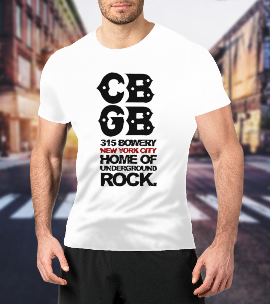 CBGB Festival 1973 New York City 315 Bowery Underground Rock T-Shirt