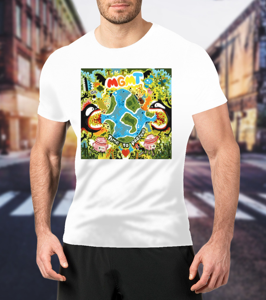MGMT Time To Pretend EP Colorful Nature Fantasy Album Art T-Shirt