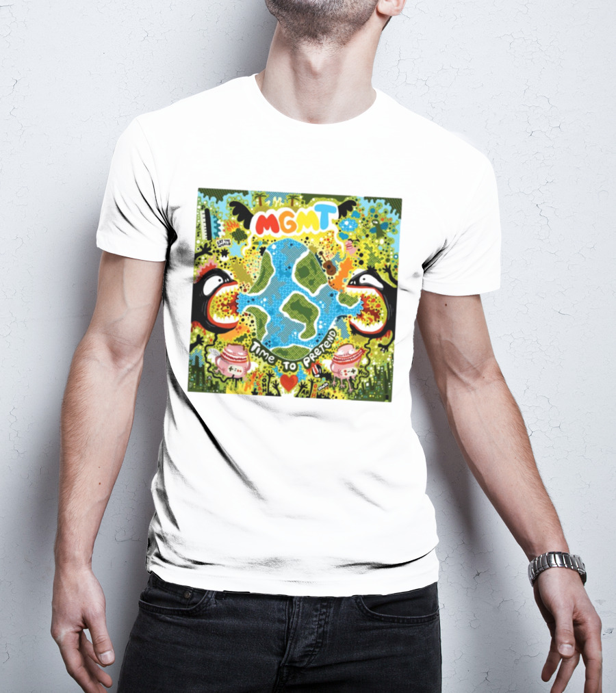 MGMT Time To Pretend EP Colorful Nature Fantasy Album Art T-Shirt