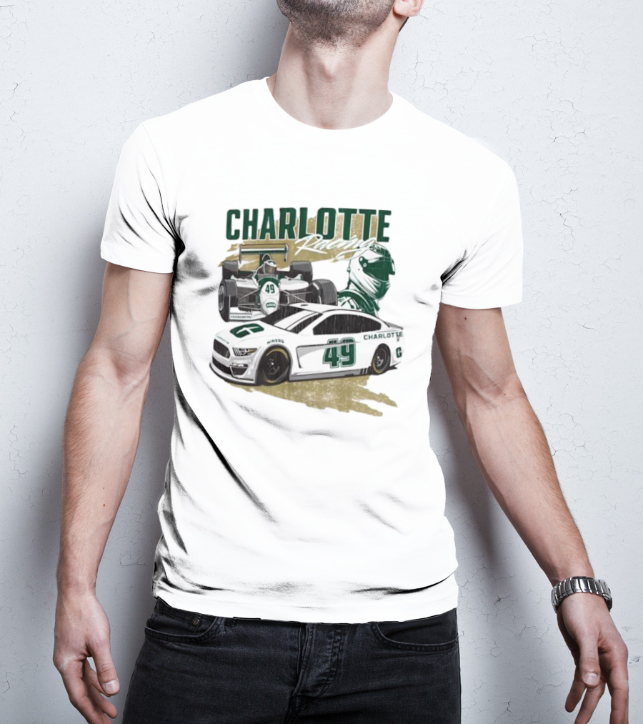 Charlotte Racing Car 49 UNC Niners Racing Team T-Shirt
