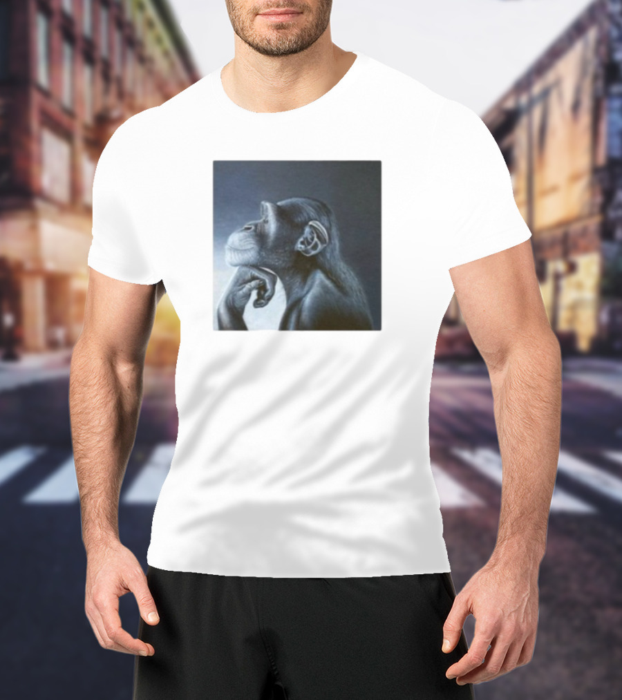 Monkey Rage Thoughtful Pose T-Shirt