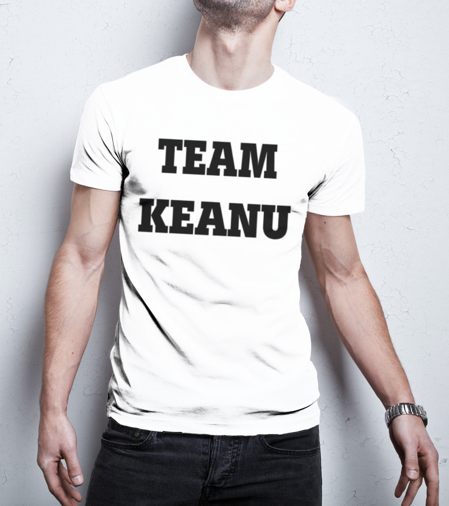 Team Keanu Simple Text Fan Logo T-Shirt