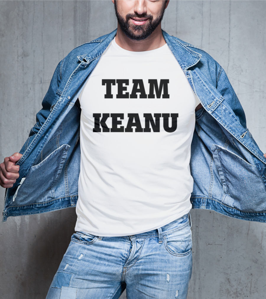 Team Keanu Simple Text Fan Logo T-Shirt