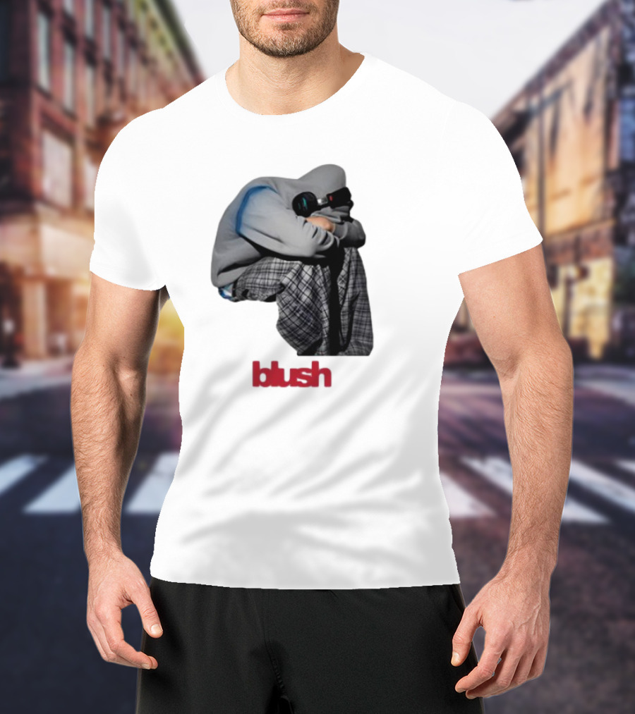 Blush Headphones Plaid Pants Mood T-Shirt