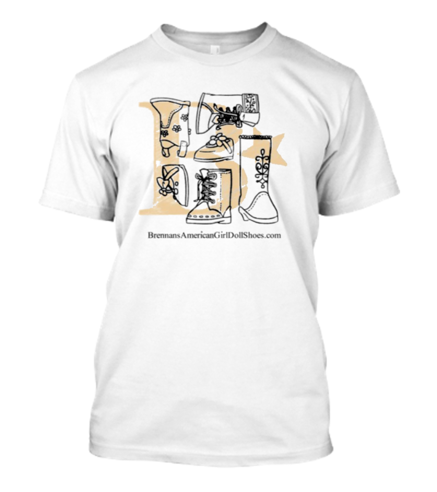 Brennan American Girl Doll Illustration Dot Com T-Shirt