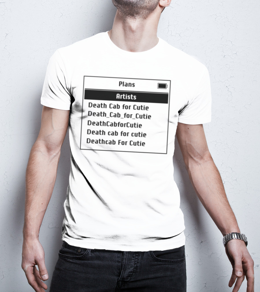 Plans Artists Death Cab For Cutie Coffee Cup T-Shirt