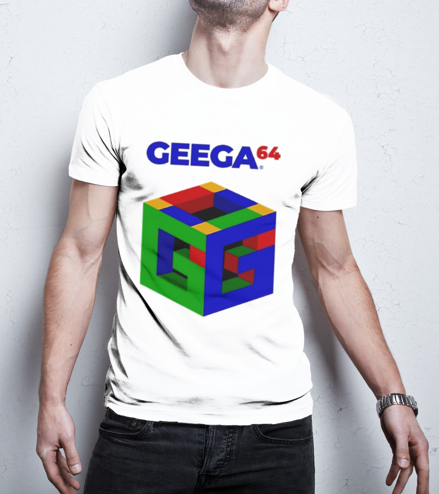 Geega 64 Cube Illusion Design T-Shirt