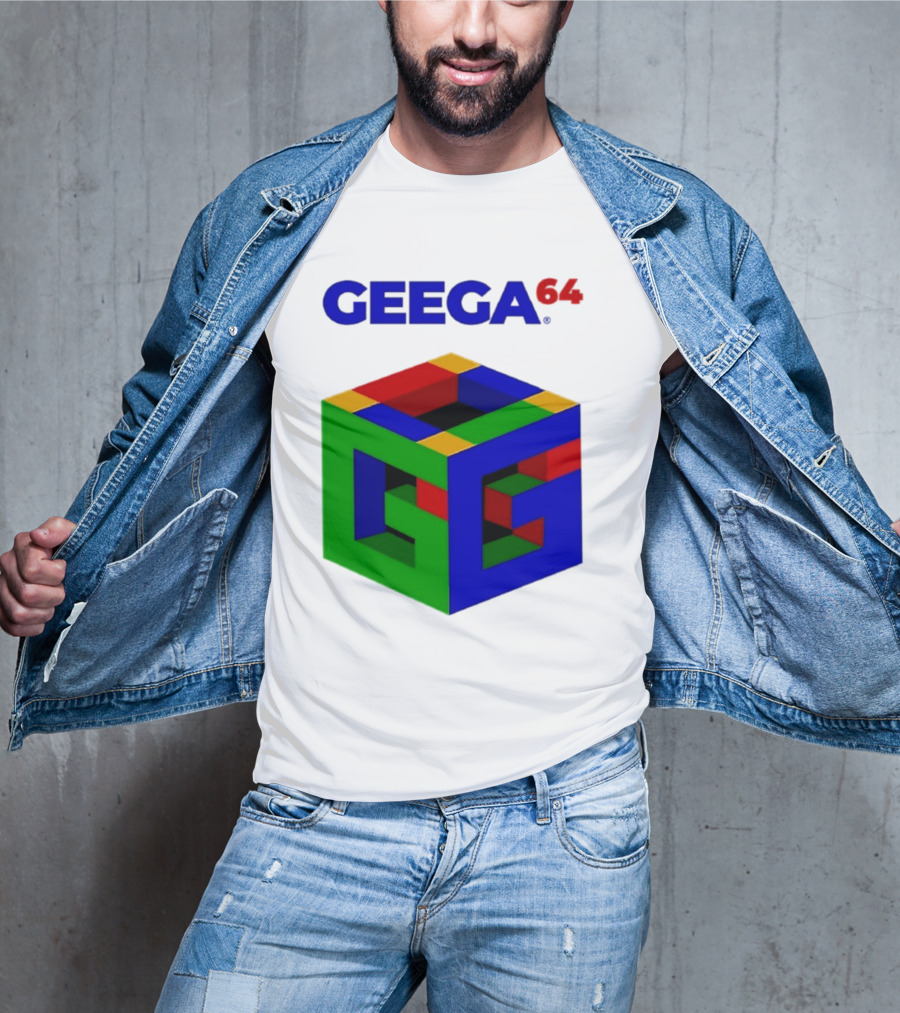 Geega 64 Cube Illusion Design T-Shirt