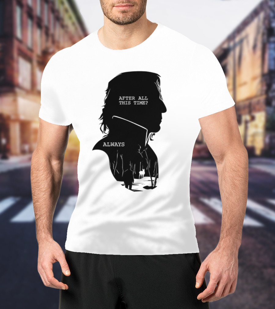 Alan Rickman Always After All This Time Silhouette T-Shirt