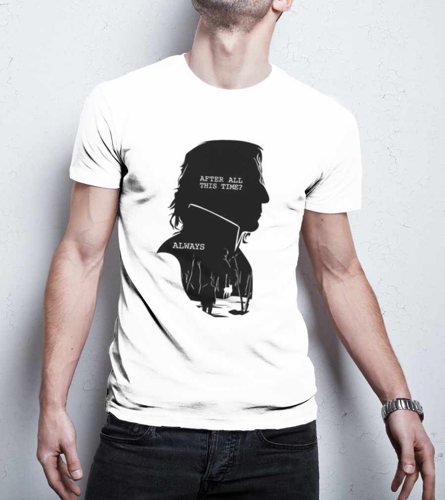 Alan Rickman Always After All This Time Silhouette T-Shirt