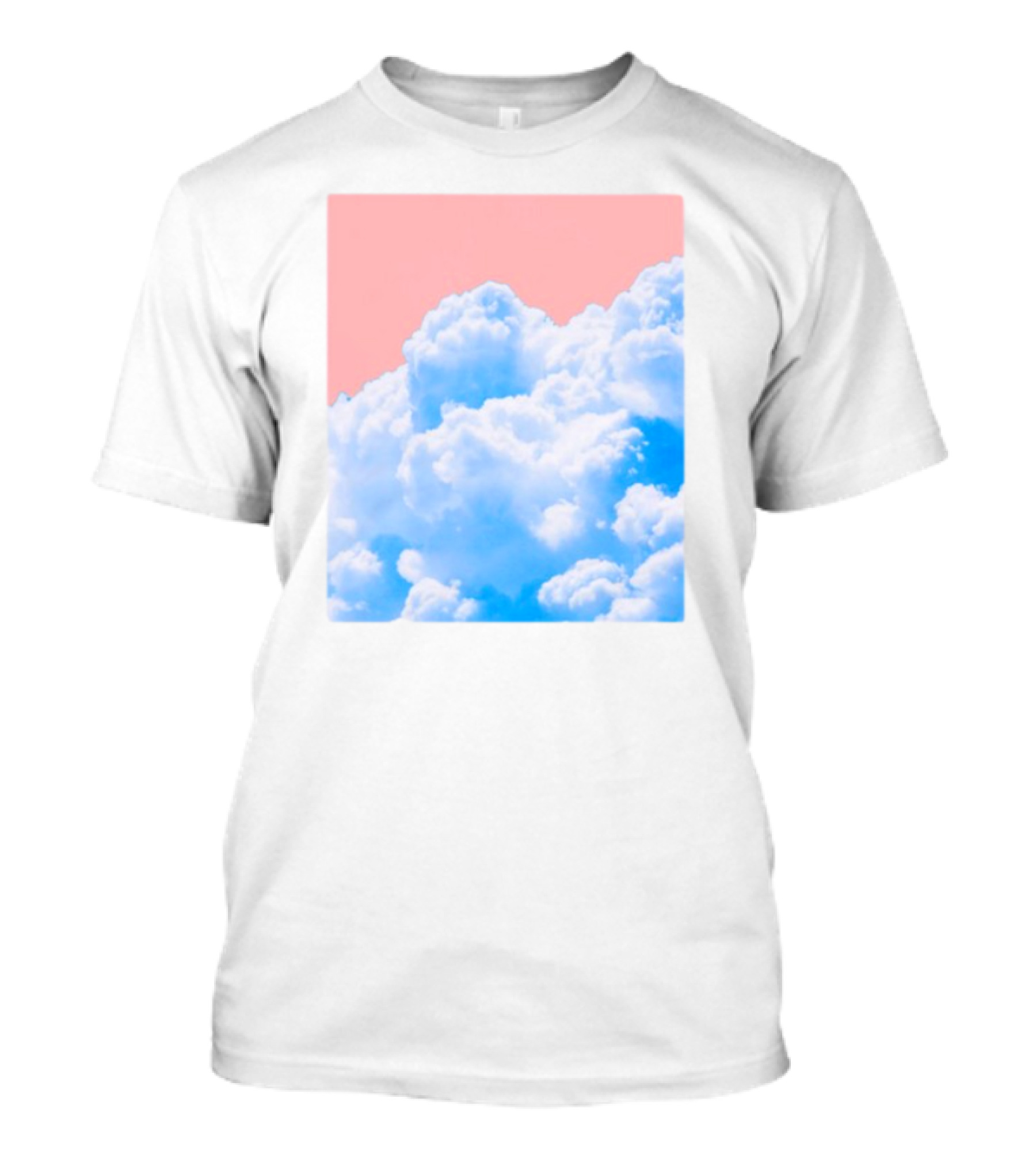 Permanent Permeation Cloudscape On Pink Sky T-Shirt