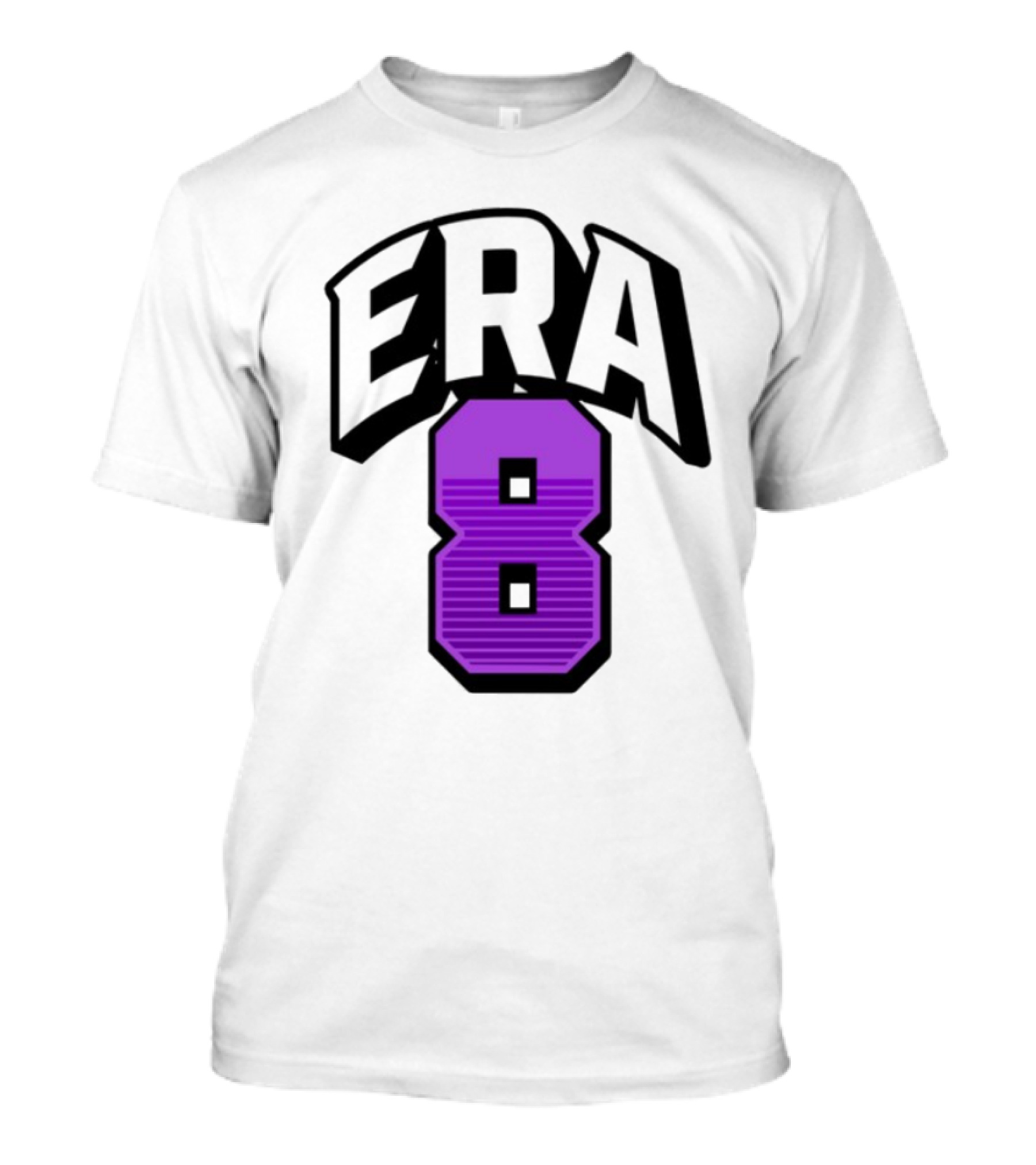ERA8 Lamar Jackson Purple Number 8 Sports Style T-Shirt