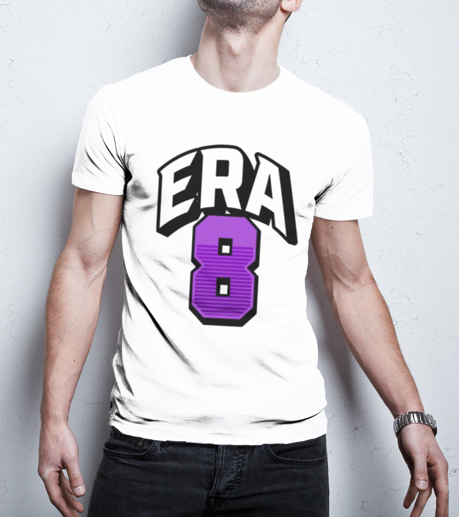 ERA8 Lamar Jackson Purple Number 8 Sports Style T-Shirt