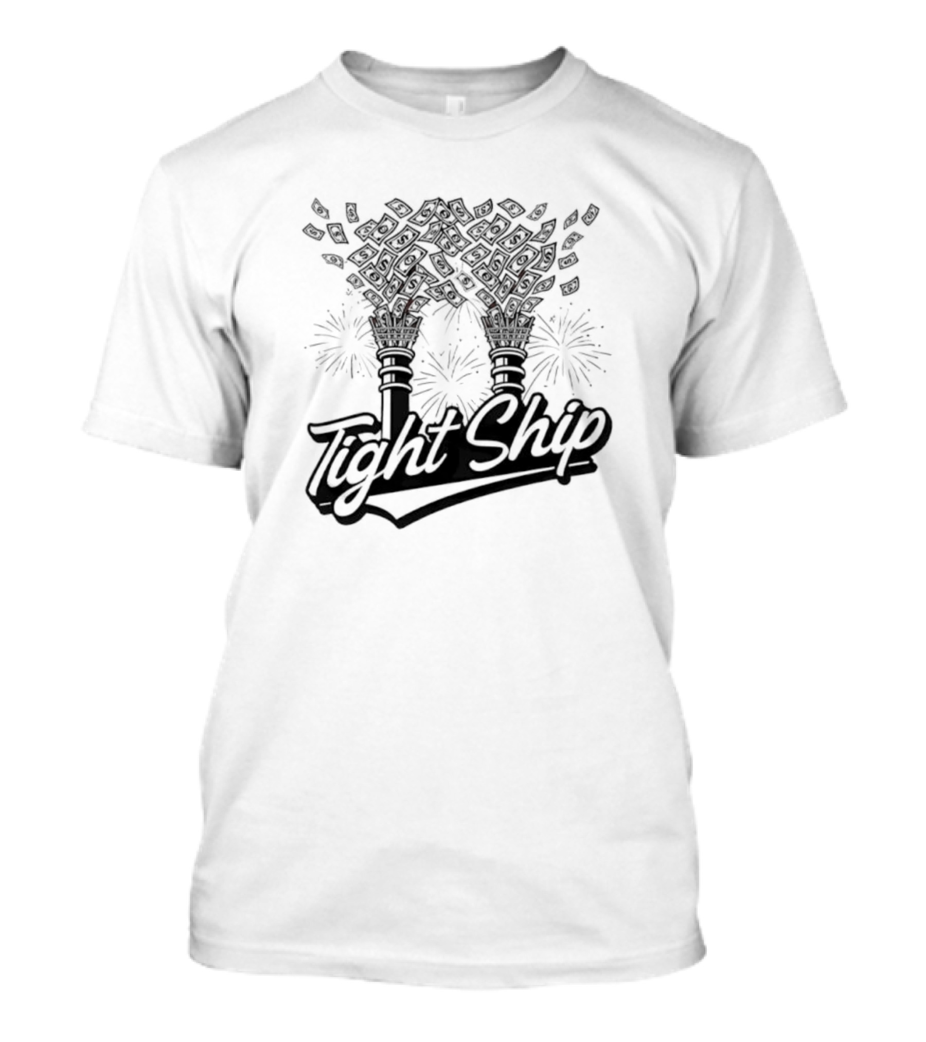 Tight Ship Cincinnati Baseball Flower Arch Fireworks T-Shirt