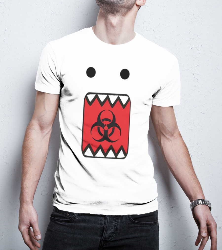 Romanceplanet Domo Kun Biohazard Symbol Design T-Shirt