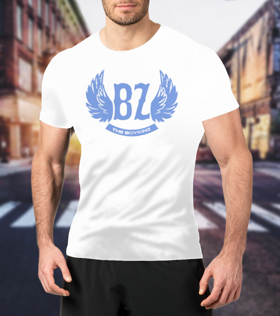 BZ The Boykinz Wings Emblem Blue T-Shirt