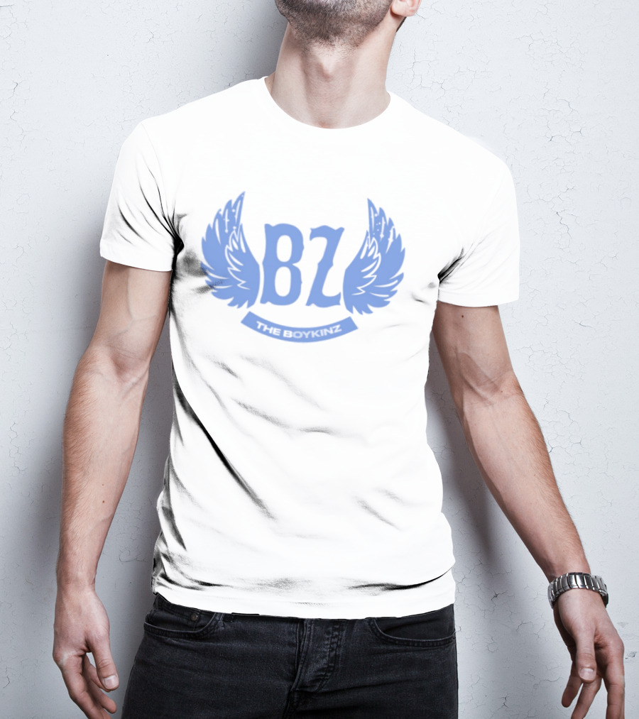 BZ The Boykinz Wings Emblem Blue T-Shirt