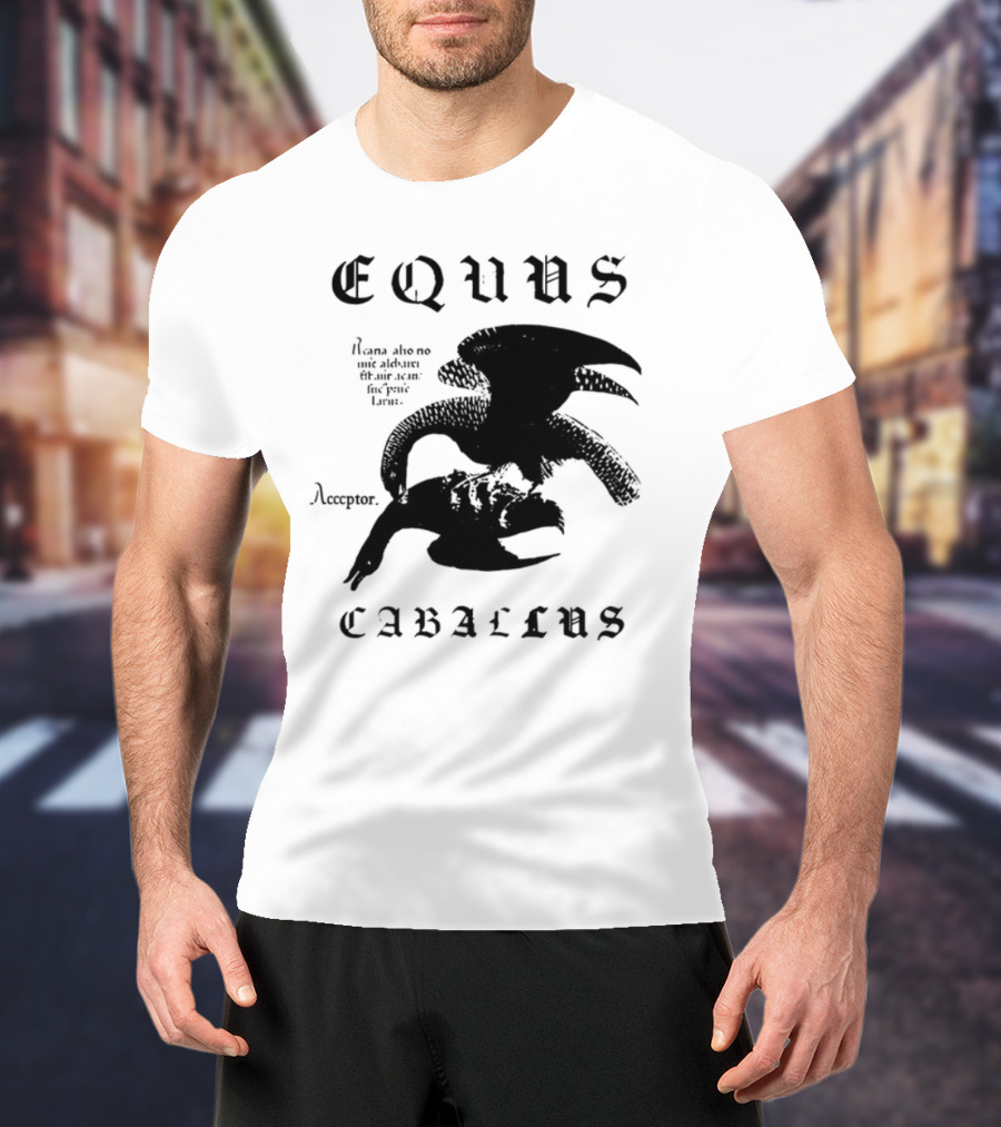 Equus Equi Caballus Latin Horse Text T-Shirt