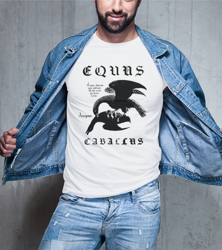 Equus Equi Caballus Latin Horse Text T-Shirt