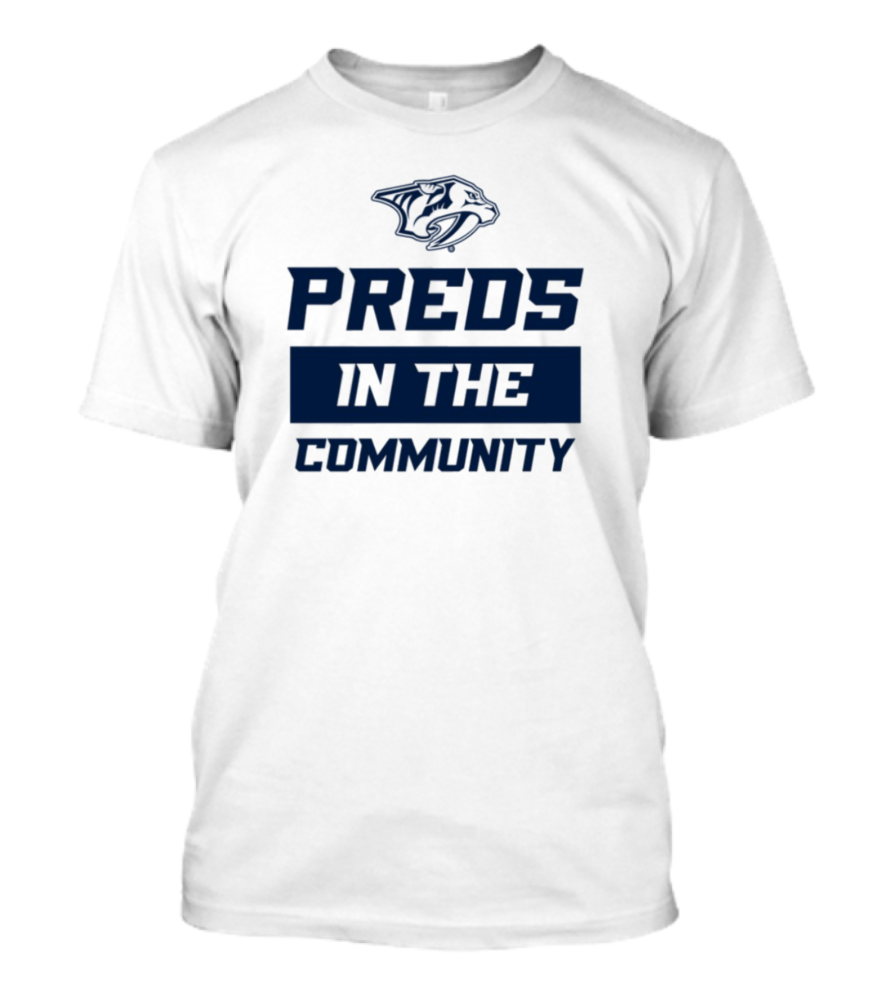Preds In The Community Hockey Team Fan Event Engagement T-Shirt