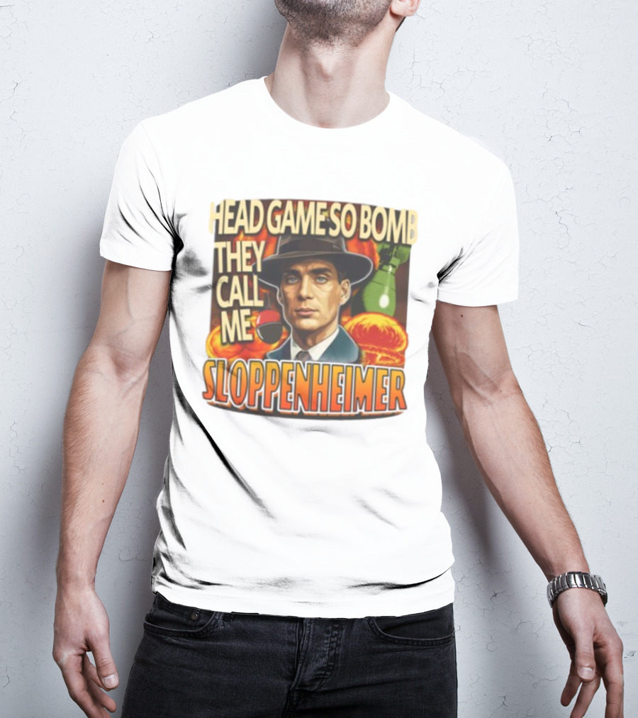 Head Game So Bomb They Call Me Sloppenheimer Vintage Style Explosion T-Shirt